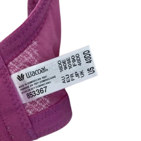NWT Wacoal pink Breast Cancer Awareness bra 40DD - Picture 6 of 6